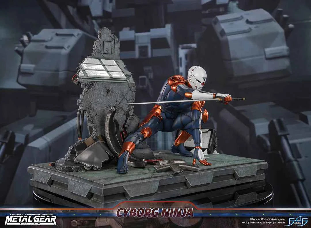 Metal Gear Solid First 4 Figures Cyborg Ninja Gray Fox MGSCNST Licensed Resin Statue