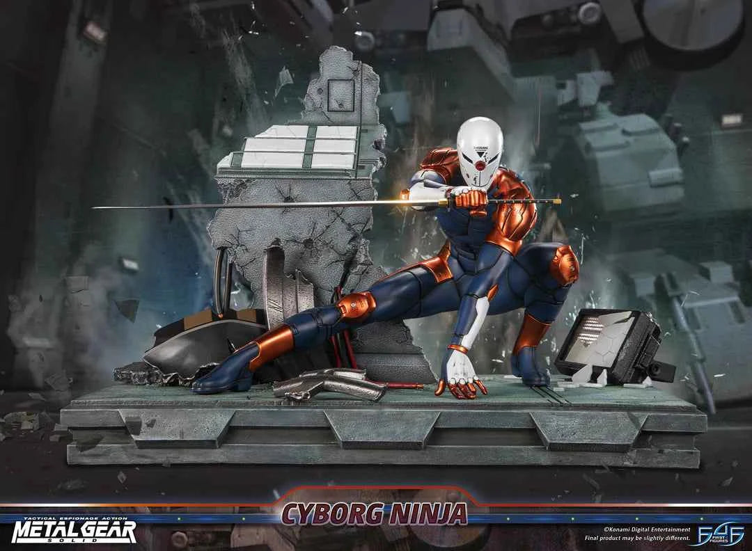 Metal Gear Solid First 4 Figures Cyborg Ninja Gray Fox MGSCNST Licensed Resin Statue