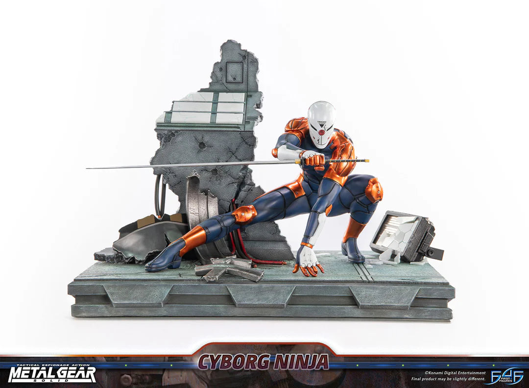 Metal Gear Solid First 4 Figures Cyborg Ninja Gray Fox MGSCNST Licensed Resin Statue