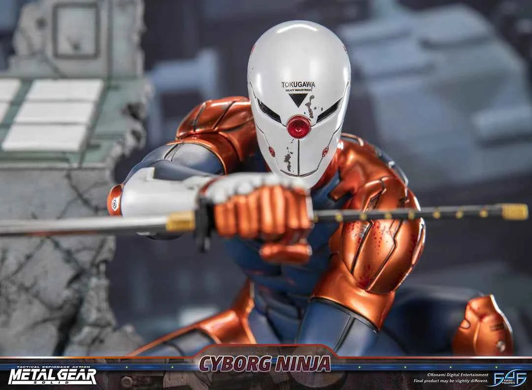 Metal Gear Solid First 4 Figures Cyborg Ninja Gray Fox MGSCNST Licensed Resin Statue
