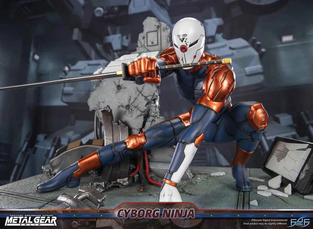 Metal Gear Solid First 4 Figures Cyborg Ninja Gray Fox MGSCNST Licensed Resin Statue