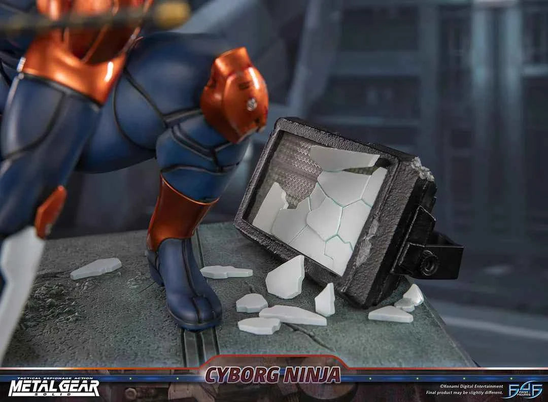 Metal Gear Solid First 4 Figures Cyborg Ninja Gray Fox MGSCNST Licensed Resin Statue