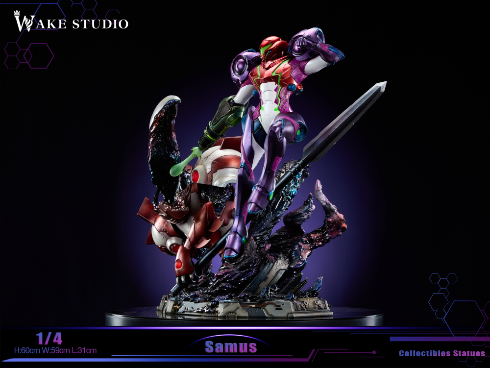 Metroid Wake Studio Samus Resin Statue
