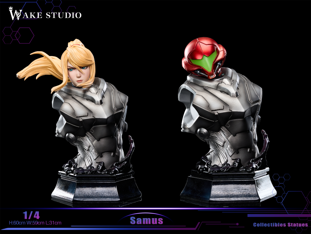 Metroid Wake Studio Samus Resin Statue