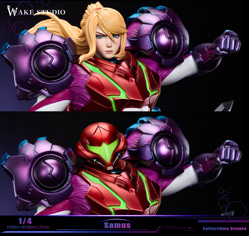 Metroid Wake Studio Samus Resin Statue