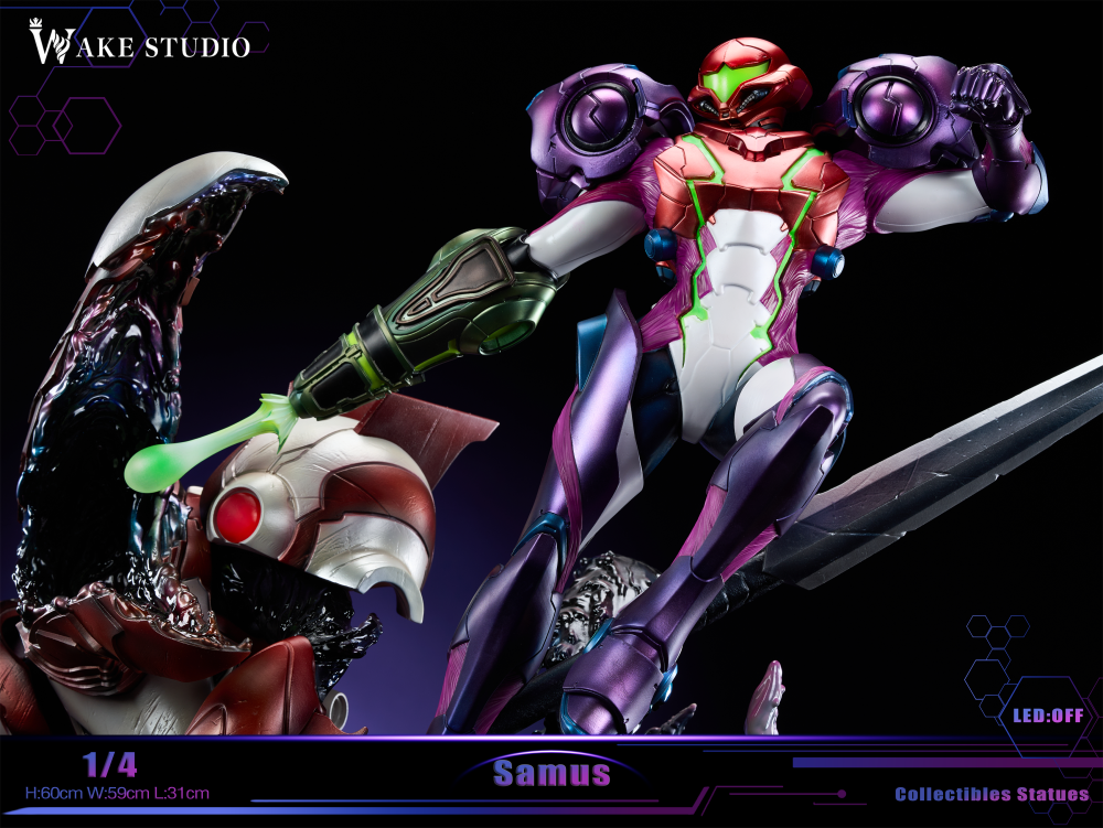 Metroid Wake Studio Samus Resin Statue