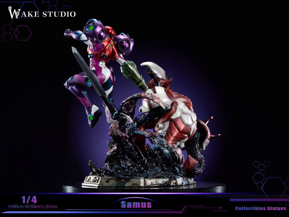 Metroid Wake Studio Samus Resin Statue