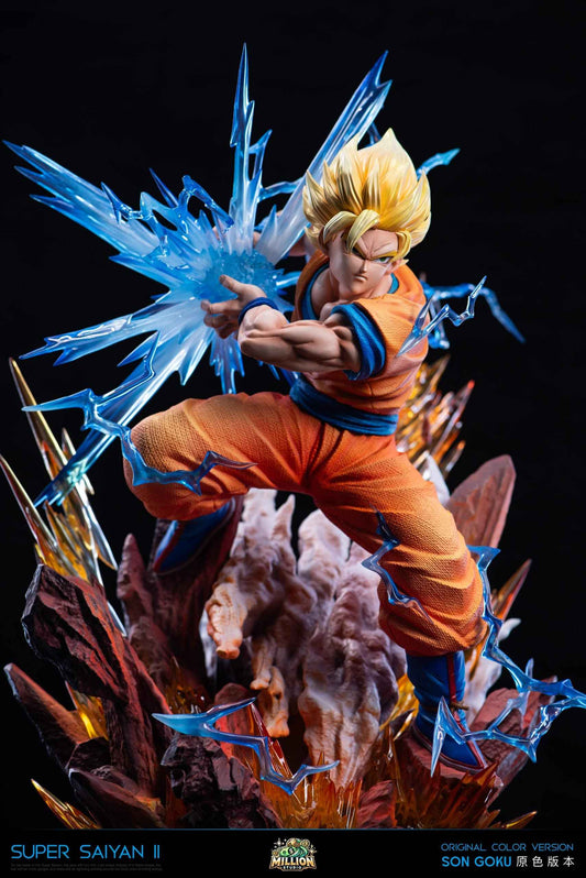 Dragon Ball ~ Million Studio ~ Son Goku Super Saiyan 2 "SS2" Kamehameha  ~ Resin Statue - Santoryu Resins Collectors
