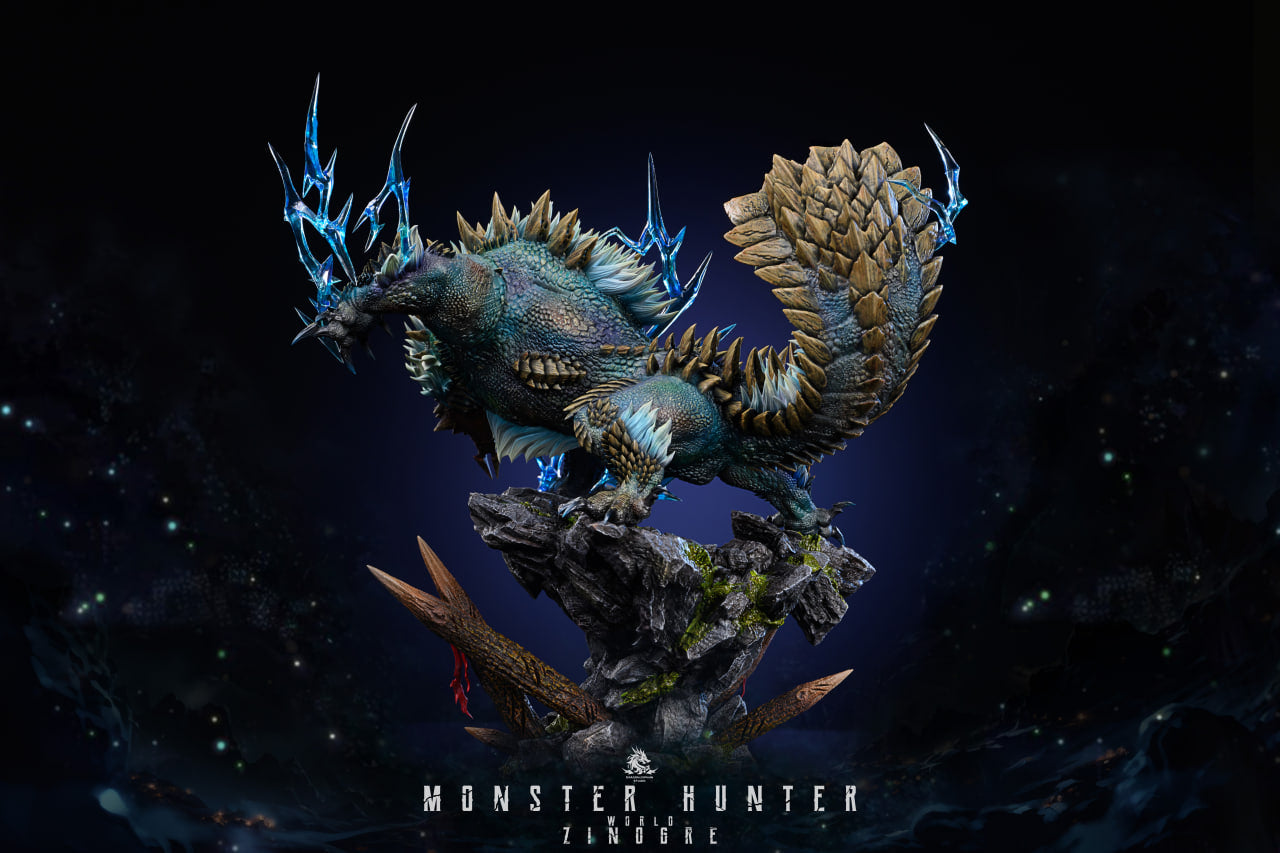 Monster Hunter Dragon Realm Studio Zinogre & Stygian Zinogre Resin Statue