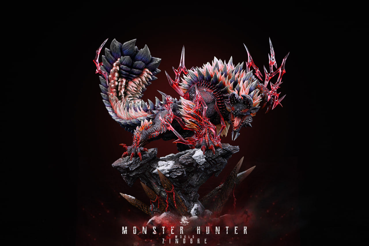 Monster Hunter Dragon Realm Studio Zinogre & Stygian Zinogre Resin Statue