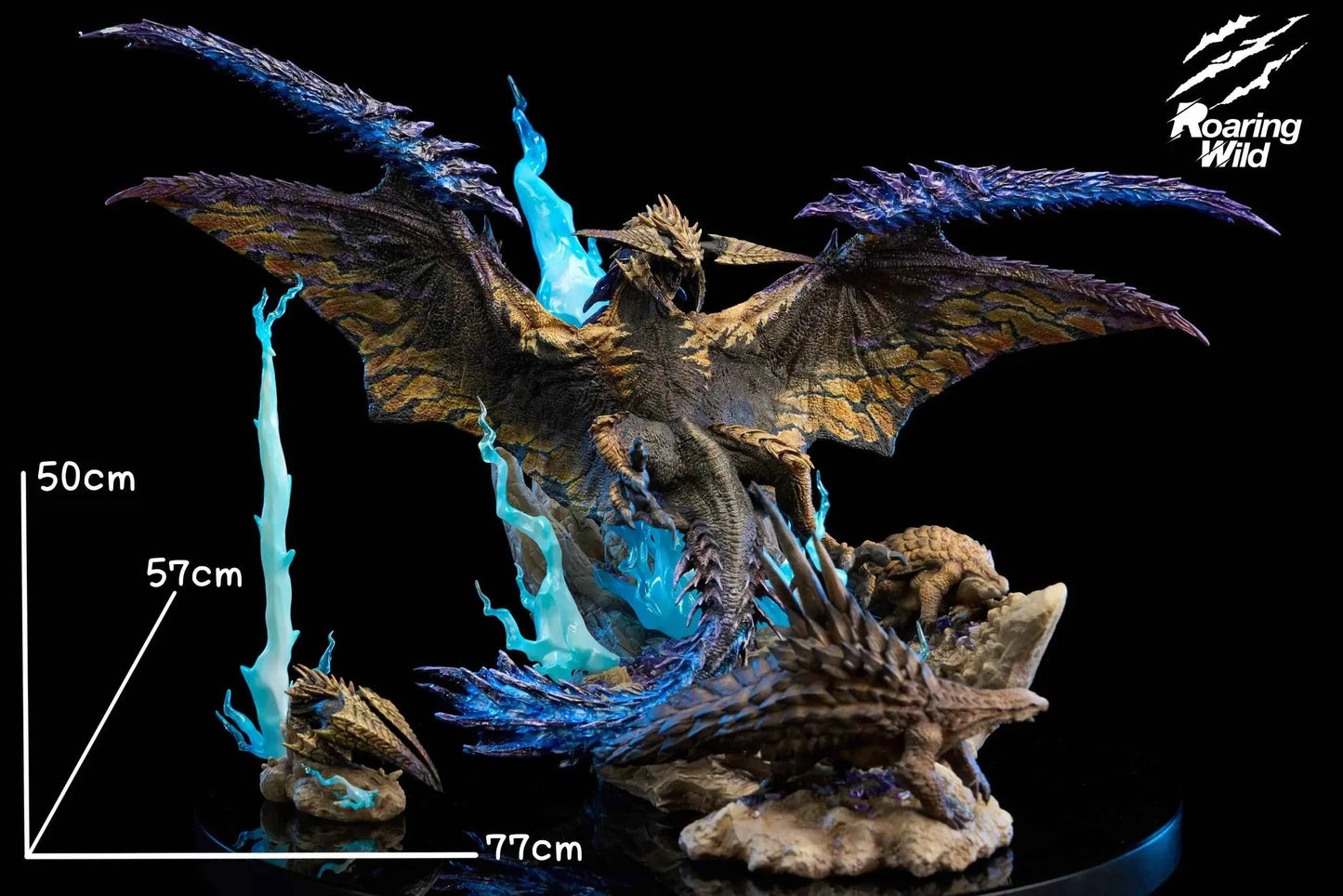 Monster Hunter Roaring Wild Studio Limited Rey Dau Resin Statue