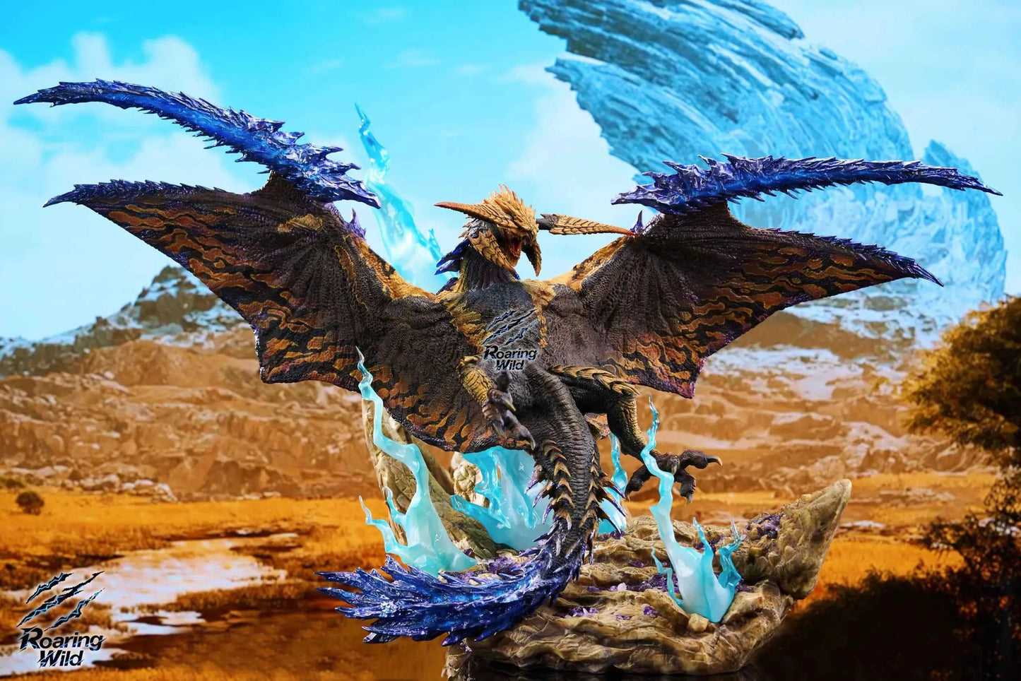 Monster Hunter Roaring Wild Studio Limited Rey Dau Resin Statue
