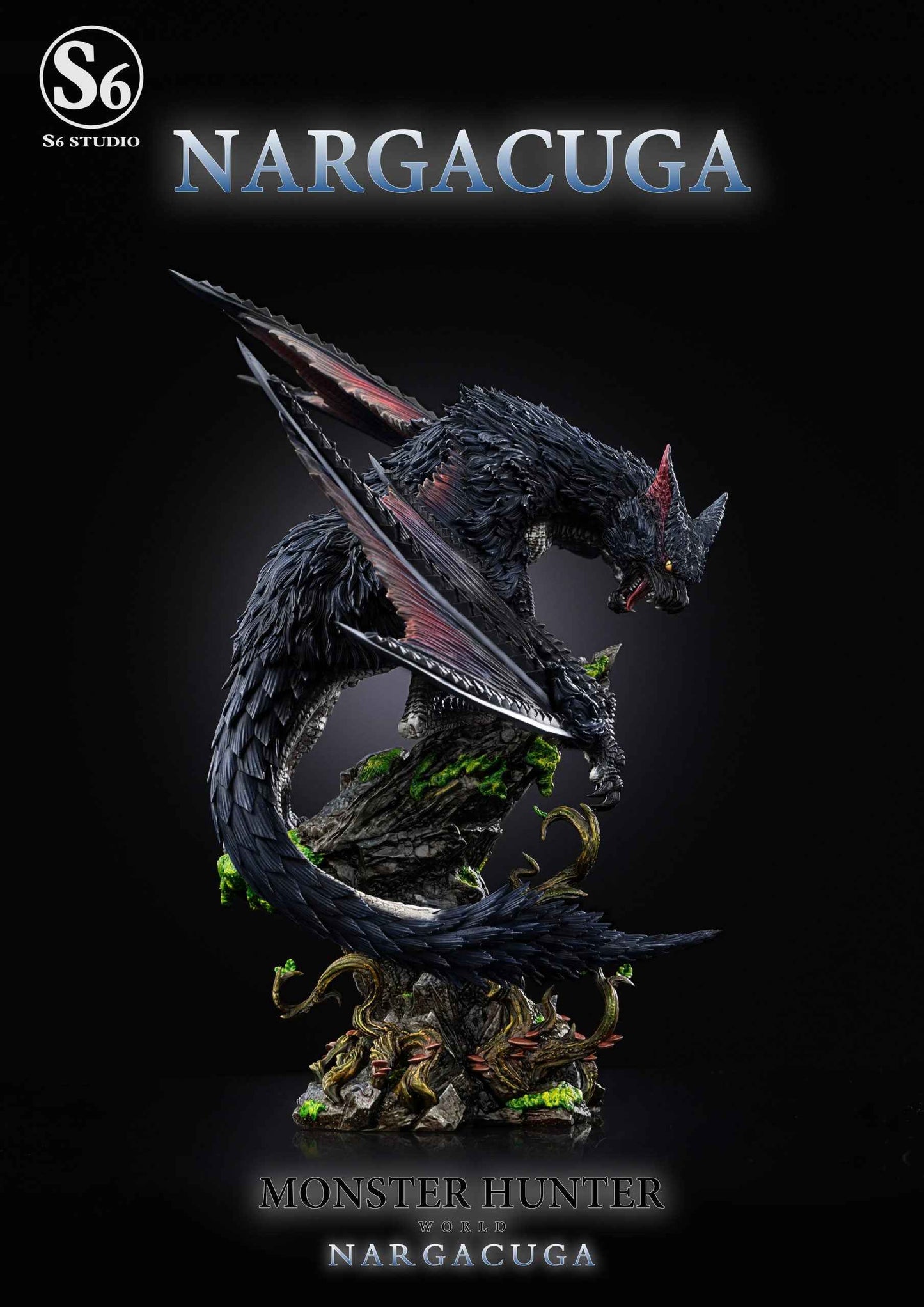 Monster Hunter S6 Studio Nargacuga Resin Statue - Santoryu Resins Collectors