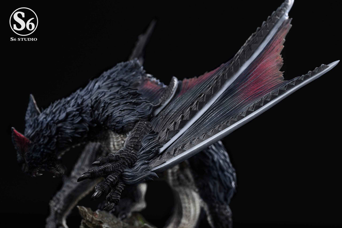 Monster Hunter S6 Studio Nargacuga Resin Statue - Santoryu Resins Collectors