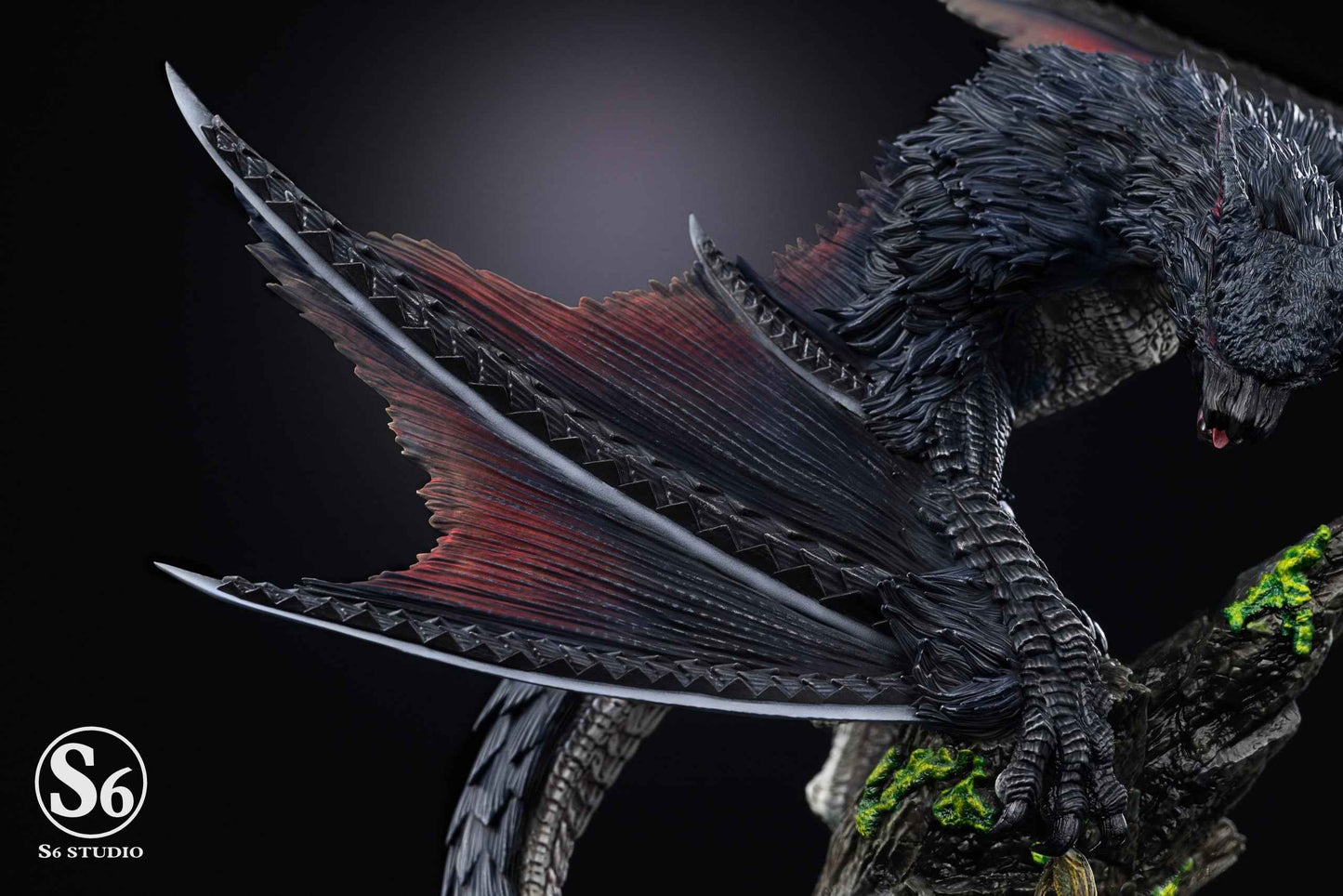 Monster Hunter S6 Studio Nargacuga Resin Statue - Santoryu Resins Collectors