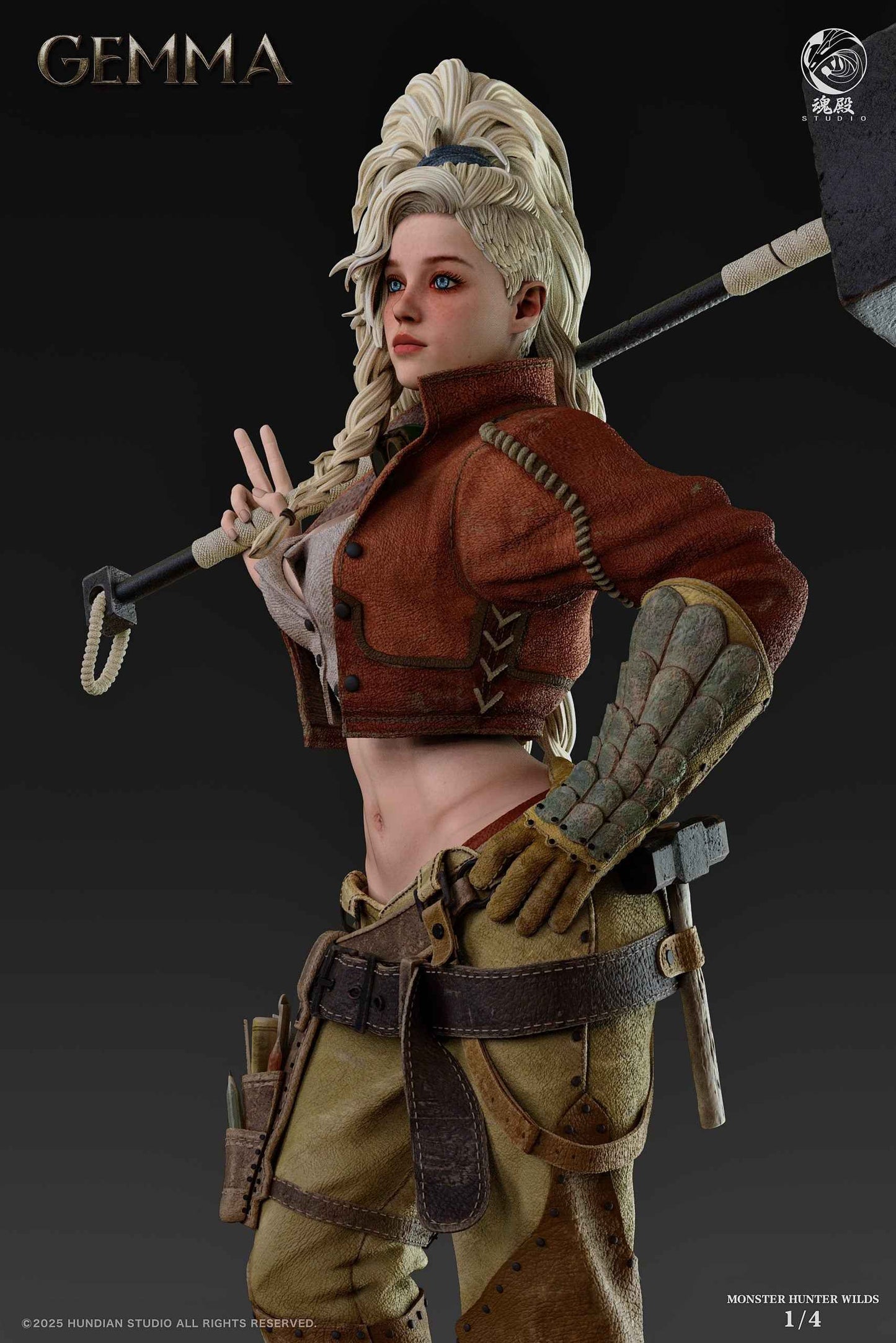 Monster Hunter ~ HunDian Studio ~ Gemma ~ Resin Statue - Santoryu Resins Collectors
