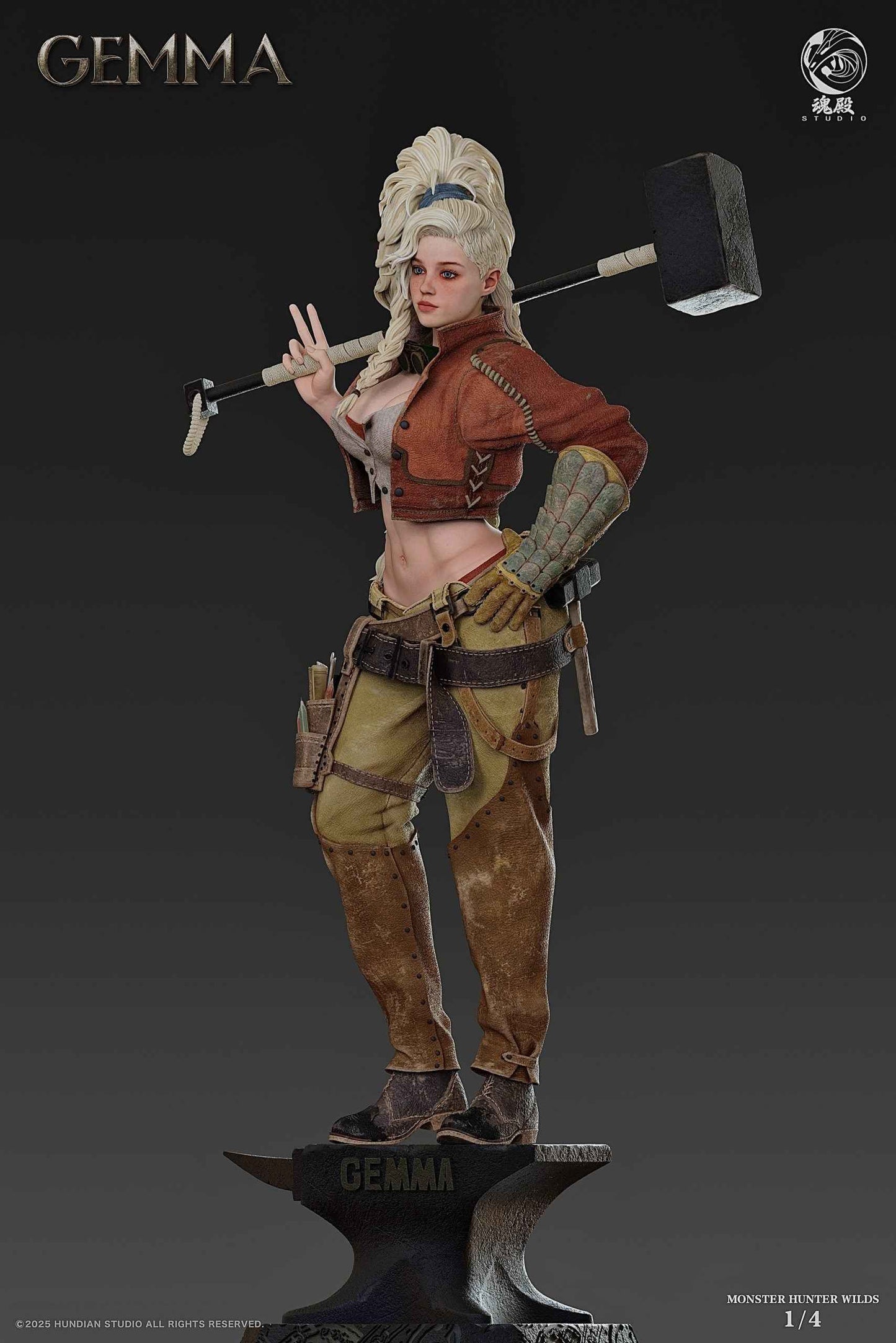 Monster Hunter ~ HunDian Studio ~ Gemma ~ Resin Statue - Santoryu Resins Collectors