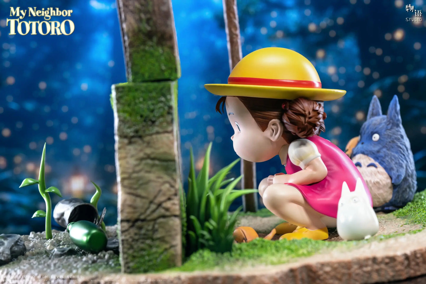 My Neighbor Totoro Wu Yu Studio Hayao Miyazaki The Happiest Search Mei Hide-and-Seek with Totoro Resin Statue