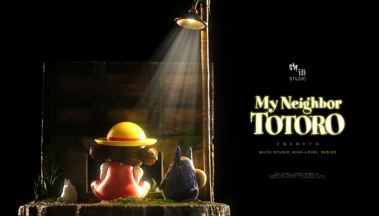 My Neighbor Totoro Wu Yu Studio Hayao Miyazaki The Happiest Search Mei Hide-and-Seek with Totoro Resin Statue