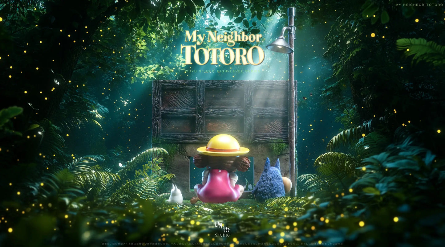 My Neighbor Totoro Wu Yu Studio Hayao Miyazaki The Happiest Search Mei Hide-and-Seek with Totoro Resin Statue