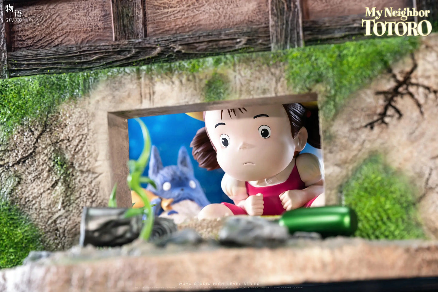My Neighbor Totoro Wu Yu Studio Hayao Miyazaki The Happiest Search Mei Hide-and-Seek with Totoro Resin Statue