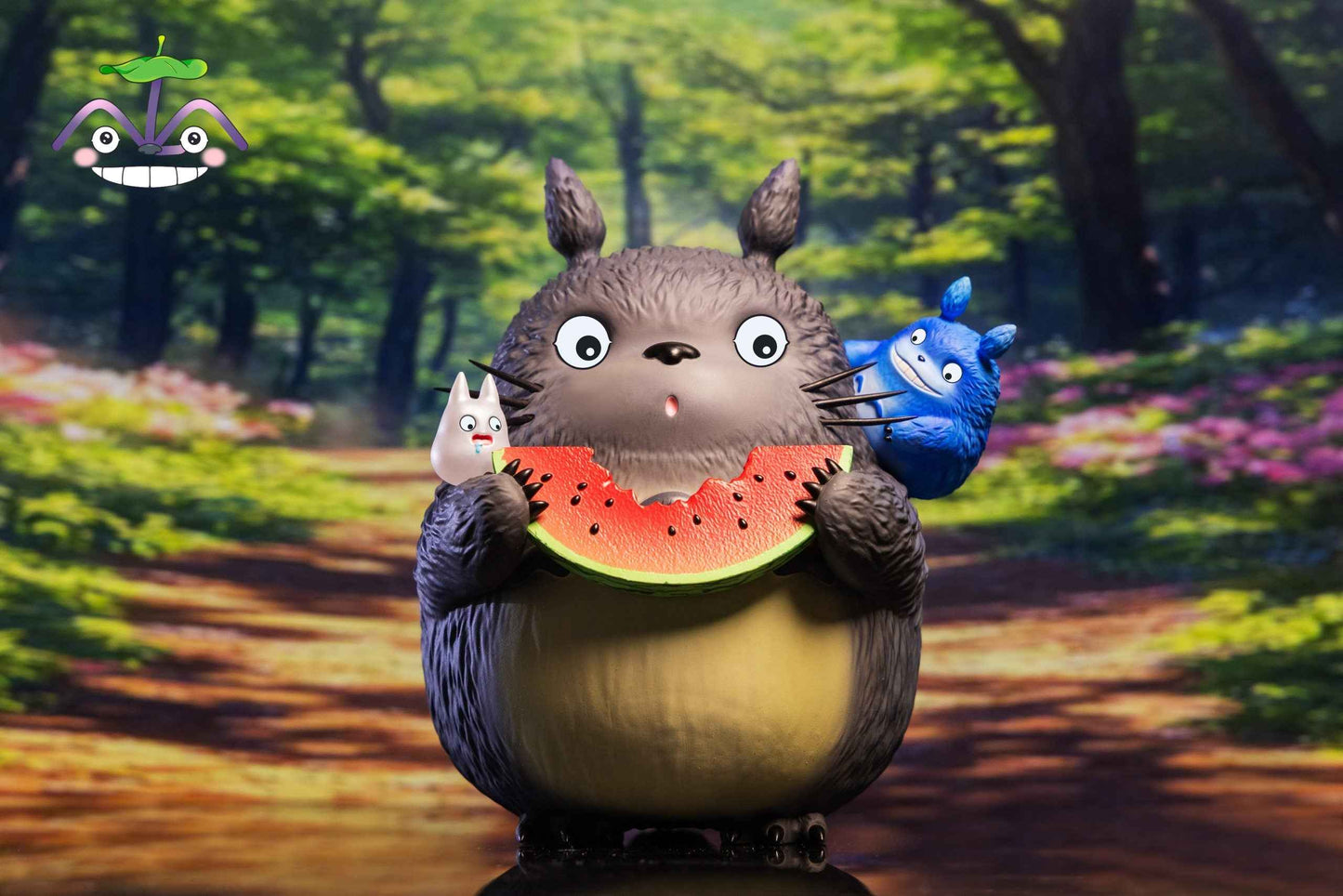 My Neighbor Totoro ~ LM Studio ~ Totoro Eating Watermelon ~ Resin Statue - Santoryu Resins Collectors