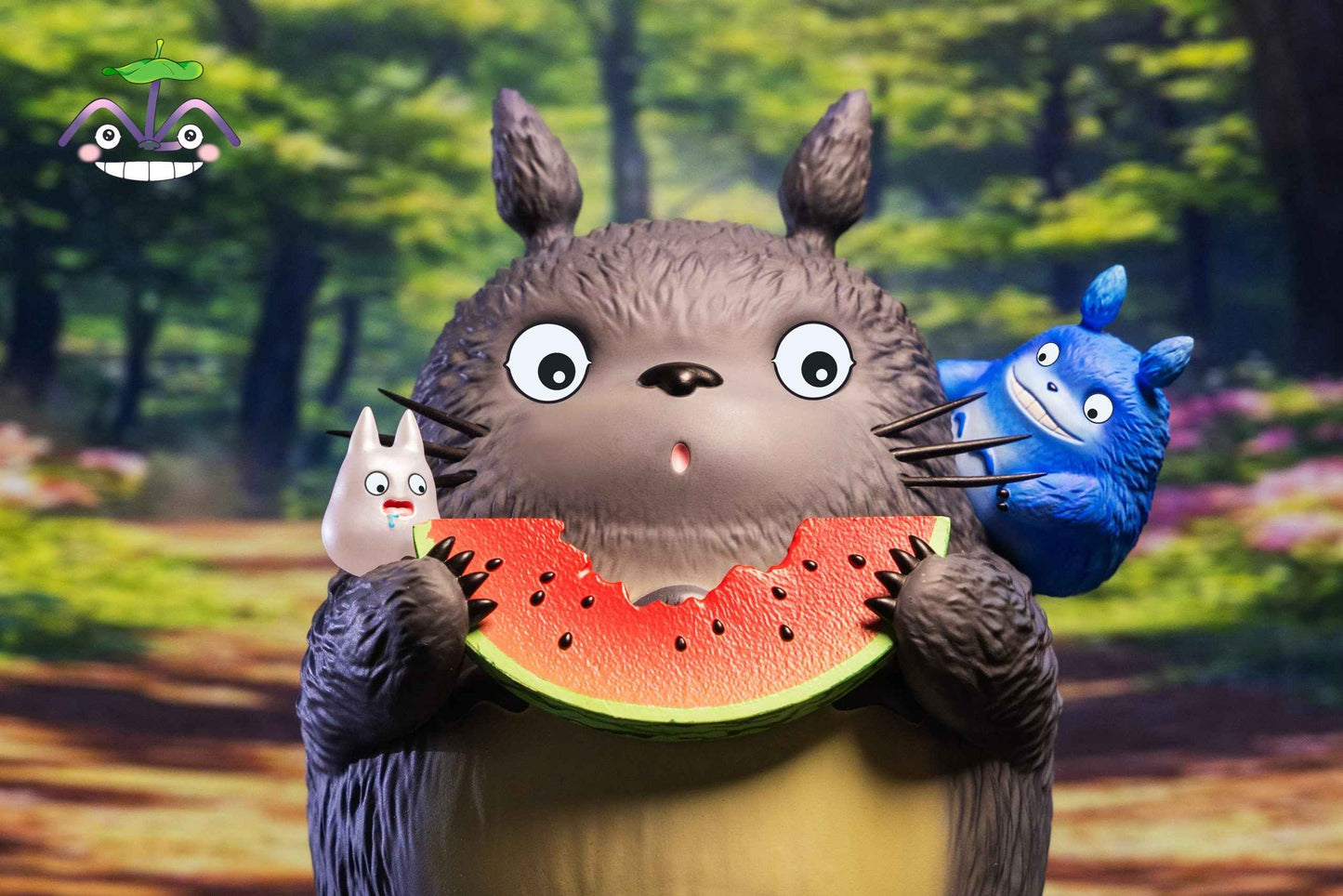 My Neighbor Totoro ~ LM Studio ~ Totoro Eating Watermelon ~ Resin Statue - Santoryu Resins Collectors