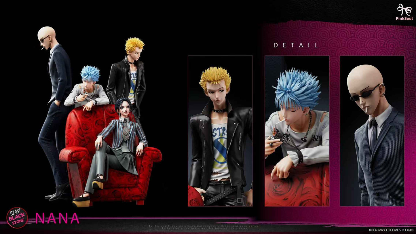 NANA Pinksoul Studio Nana Osaki X Yasushi Takagi X Nobuo Terashima X Shinichi Okazaki Resin Statue