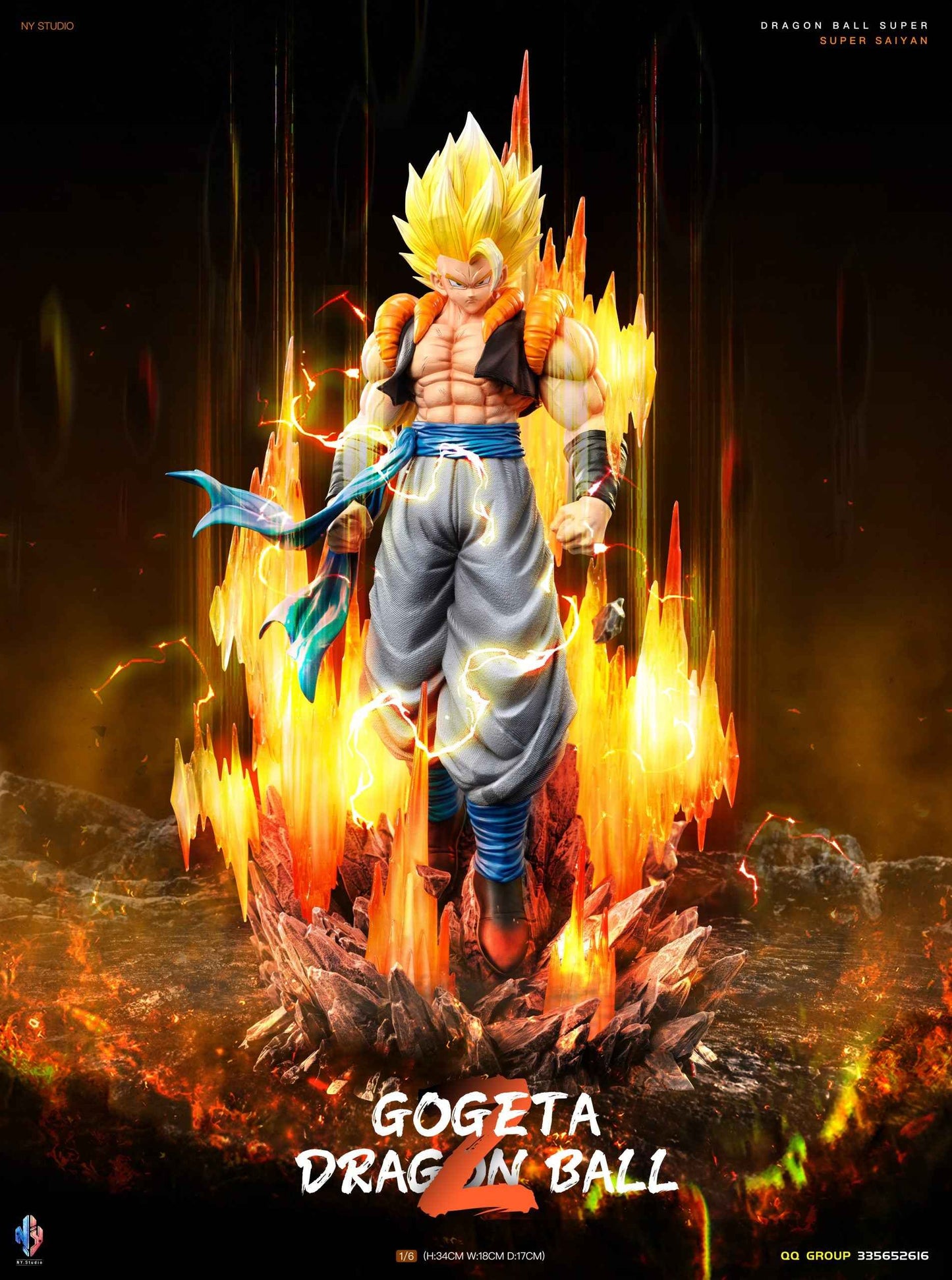 Dragon Ball ~ NY Studio ~ Gogeta ~ Resin Statue - Santoryu Resins Collectors