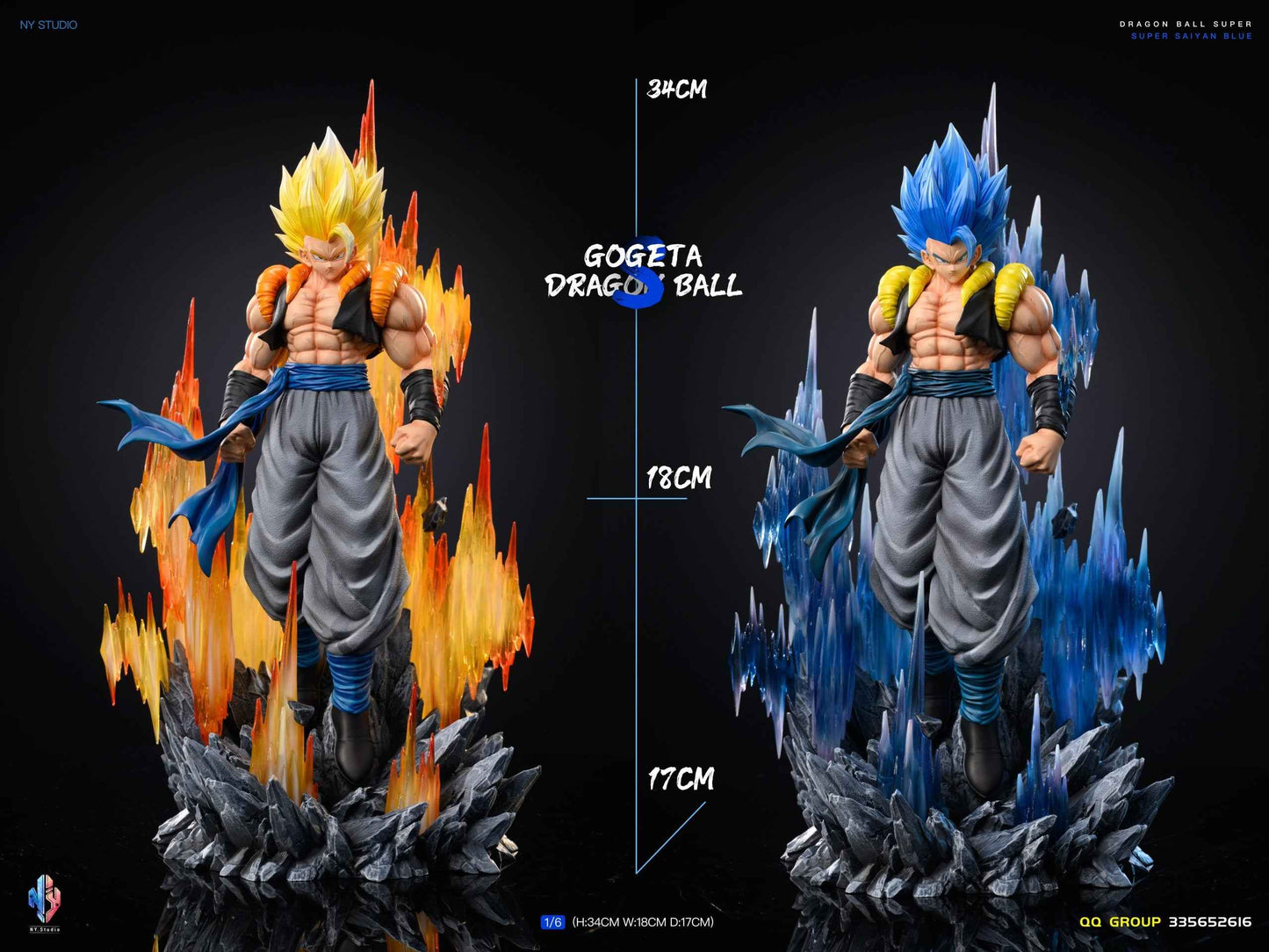Dragon Ball ~ NY Studio ~ Gogeta ~ Resin Statue - Santoryu Resins Collectors