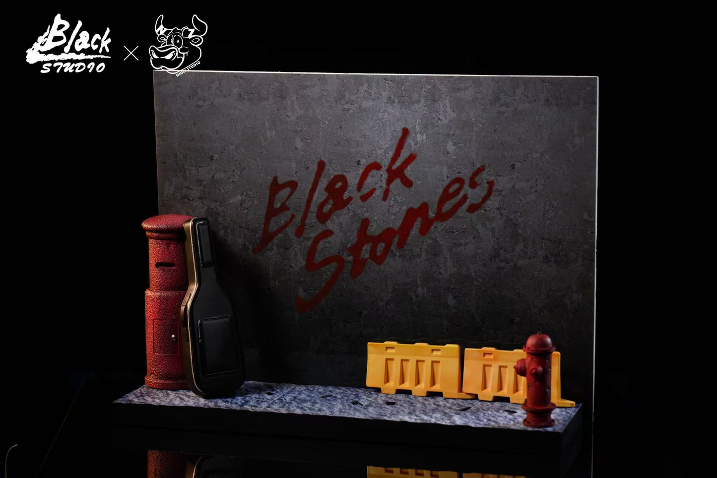 Nana Niuzi & Black Studio NANA BLACK STONE Band Nobuo Terashima & Yasushi Takagi & Shinichi Okazaki Resin Statue