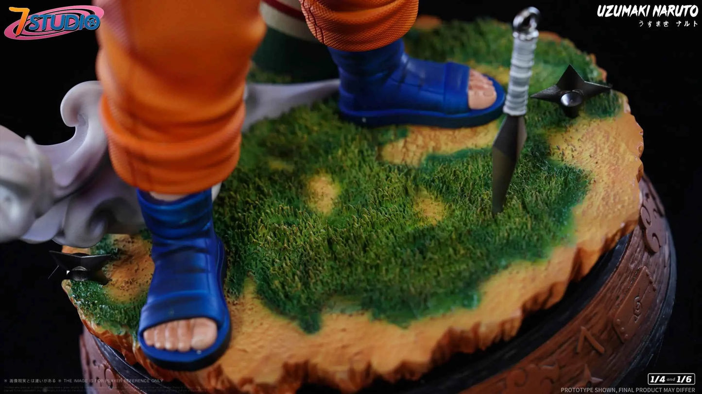 Naruto 7 Studio Genin Uzumaki Naruto Resin Statue