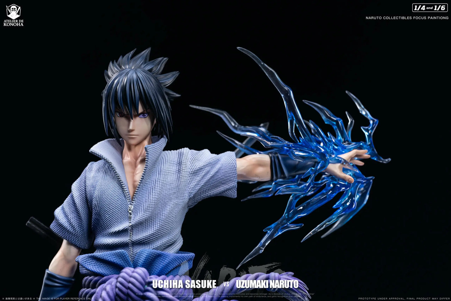Naruto Atelier de Konoha Studio Uzumaki Naruto & Uchiha Sasuke Resin Statue