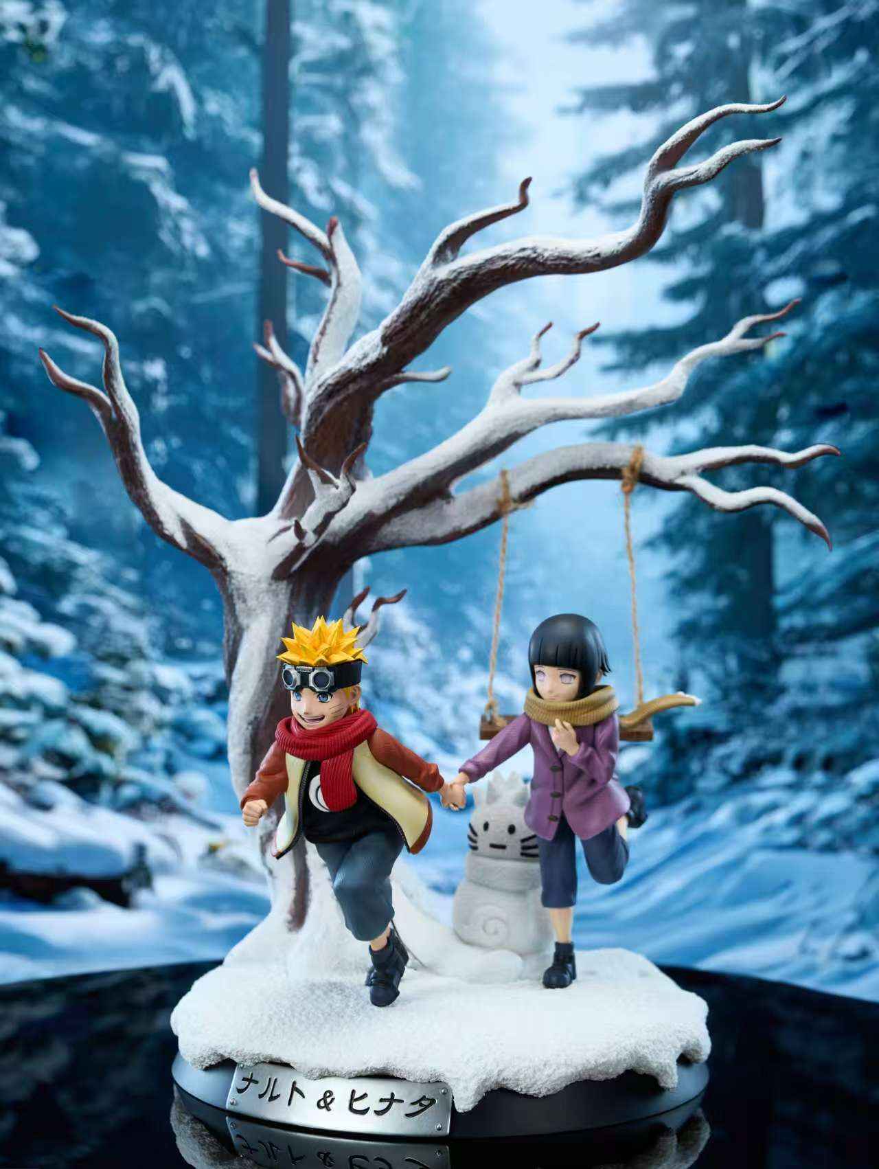 Naruto Meng Tong Studio Childhood Naruto & Hinata Resin Statue