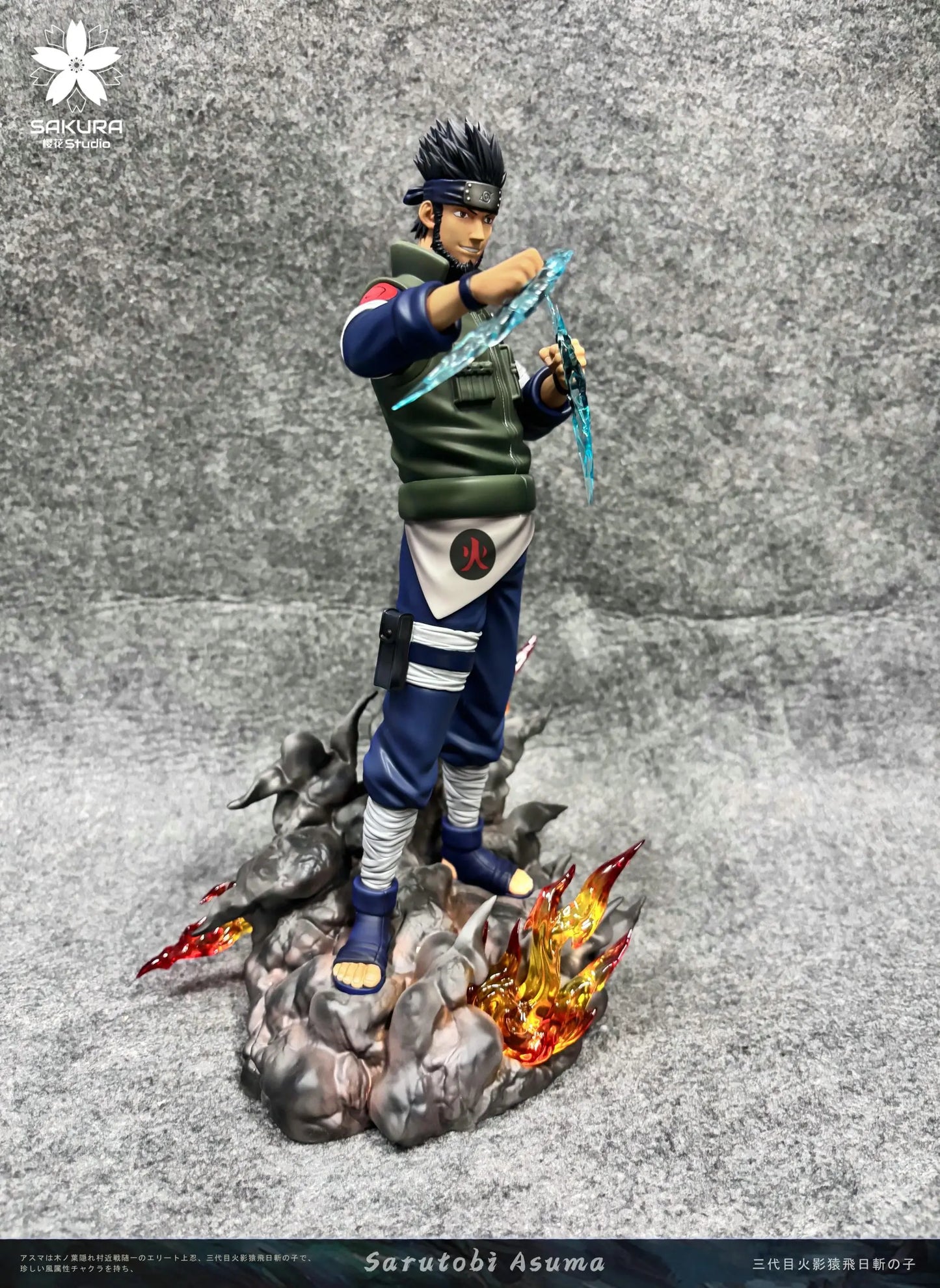 Naruto Sakura Studio Asuma Sarutobi & Kurenai Yuhi Resin Statue