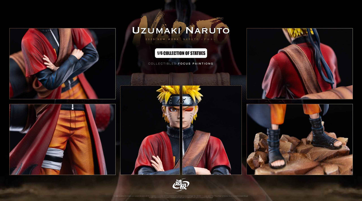 Naruto Zao Ji Studio Uzumaki Naruto Sage Mode Debut Resin Statue