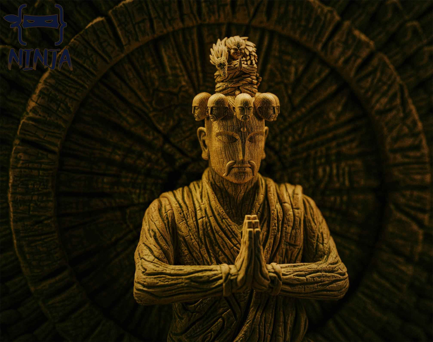Naruto ~ Ninja Studio ~ Sage Art Wood Release True Several Thousand Hands ~ Resin Statue - Santoryu Resins Collectors