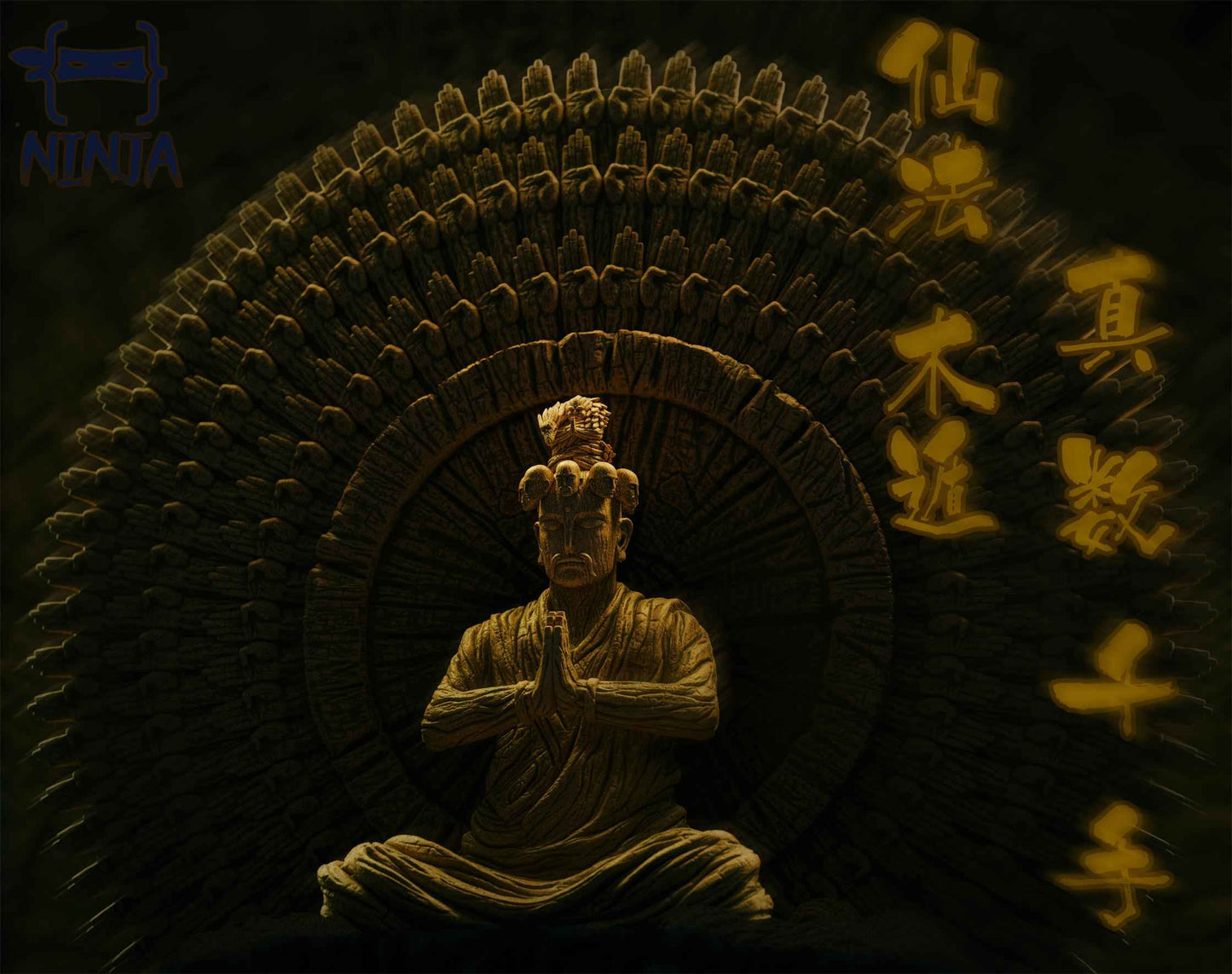 Naruto ~ Ninja Studio ~ Sage Art Wood Release True Several Thousand Hands ~ Resin Statue - Santoryu Resins Collectors