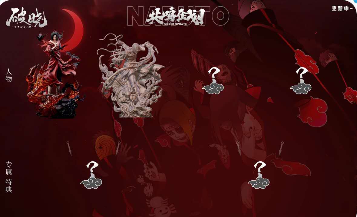Naruto Po Xiao Studio Itachi Uchiha Resin Statue