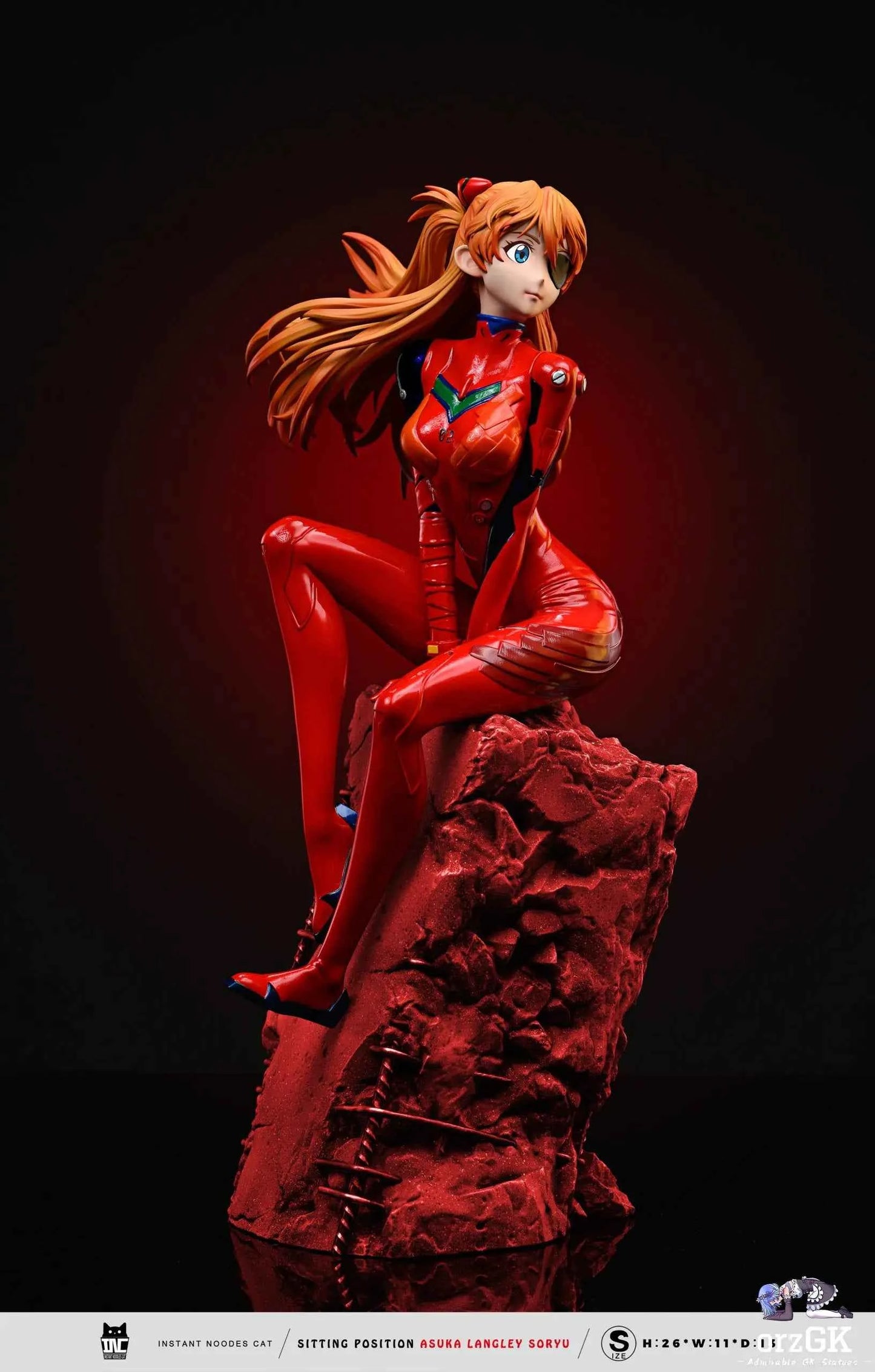 Neo Genesis Evangelion Instant Noodles Cat Studio Soryu Asuka Langley Resin Statue