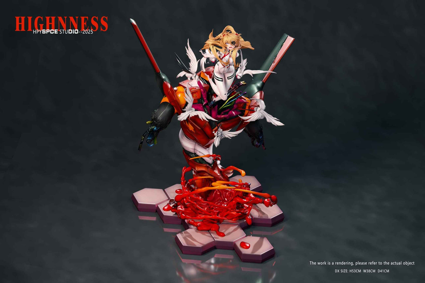 Neon Genesis Evangelion Hyperspace Studio Soryu Asuka Langley Resin Statue