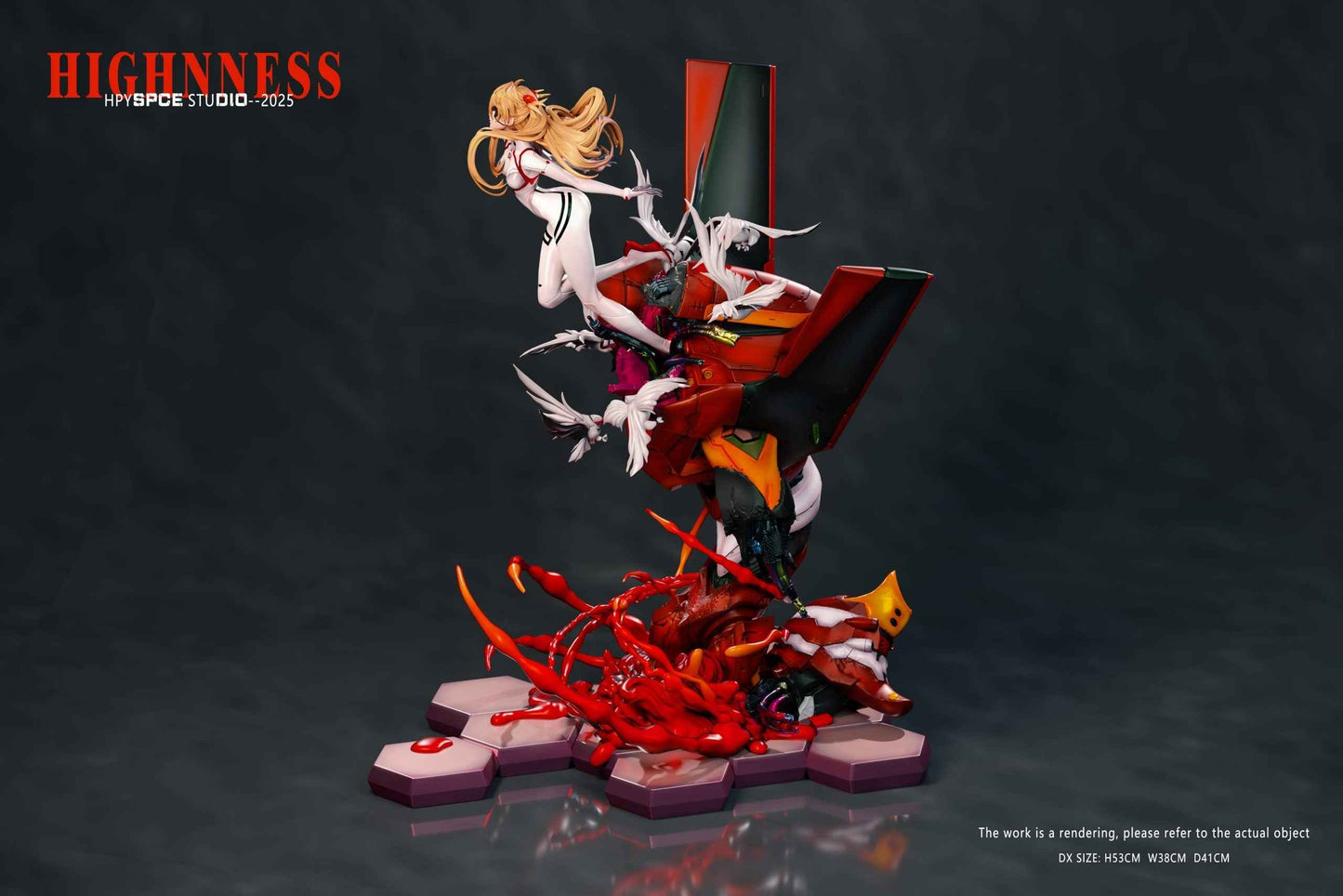 Neon Genesis Evangelion Hyperspace Studio Soryu Asuka Langley Resin Statue