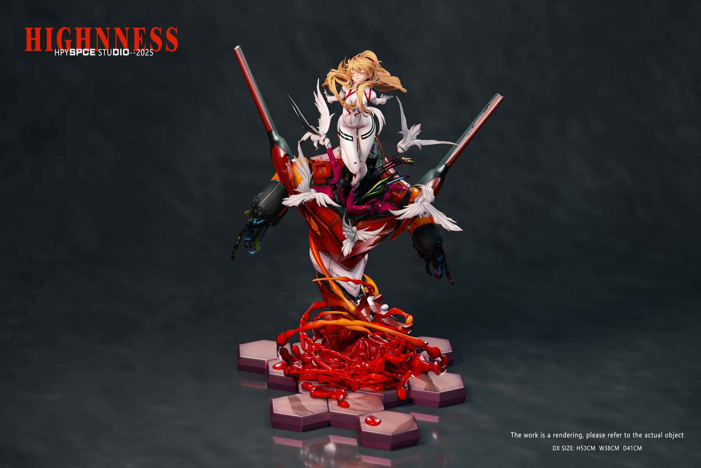 Neon Genesis Evangelion Hyperspace Studio Soryu Asuka Langley Resin Statue