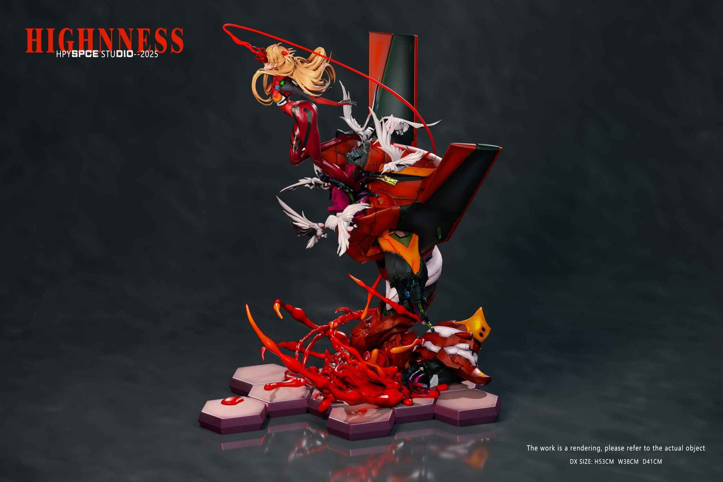 Neon Genesis Evangelion Hyperspace Studio Soryu Asuka Langley Resin Statue