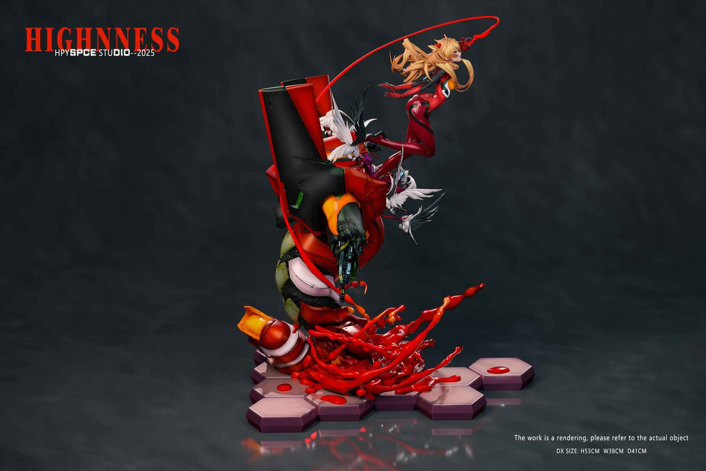 Neon Genesis Evangelion Hyperspace Studio Soryu Asuka Langley Resin Statue