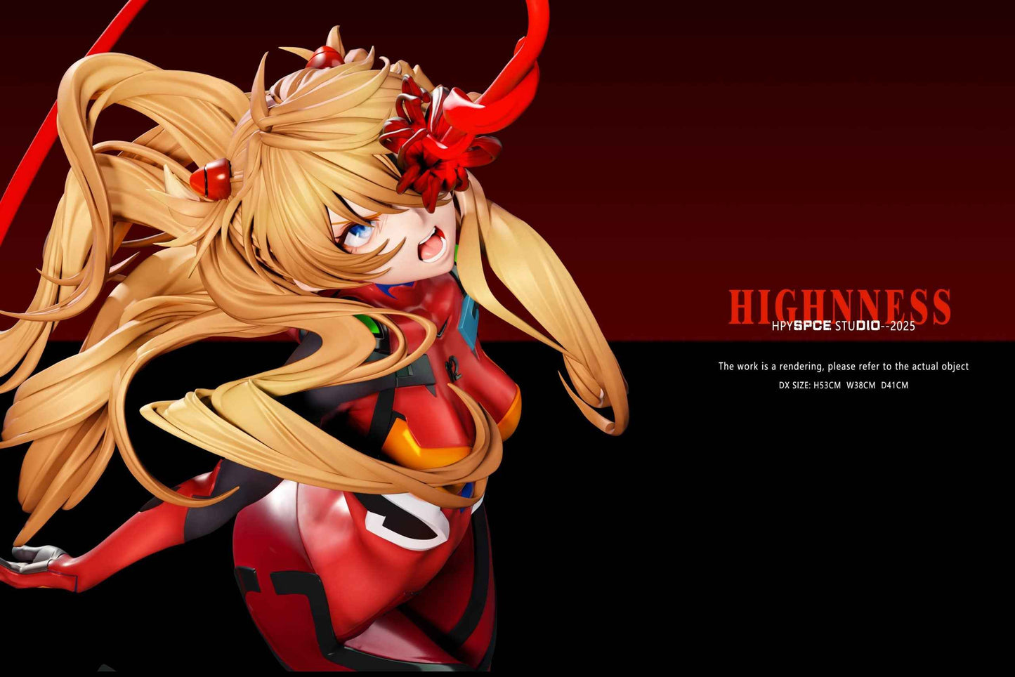 Neon Genesis Evangelion Hyperspace Studio Soryu Asuka Langley Resin Statue