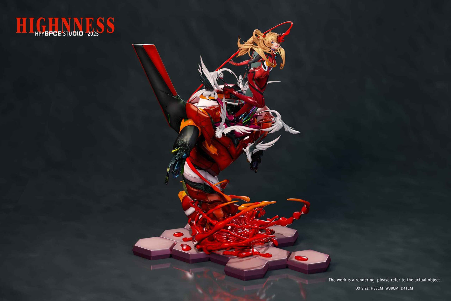 Neon Genesis Evangelion Hyperspace Studio Soryu Asuka Langley Resin Statue