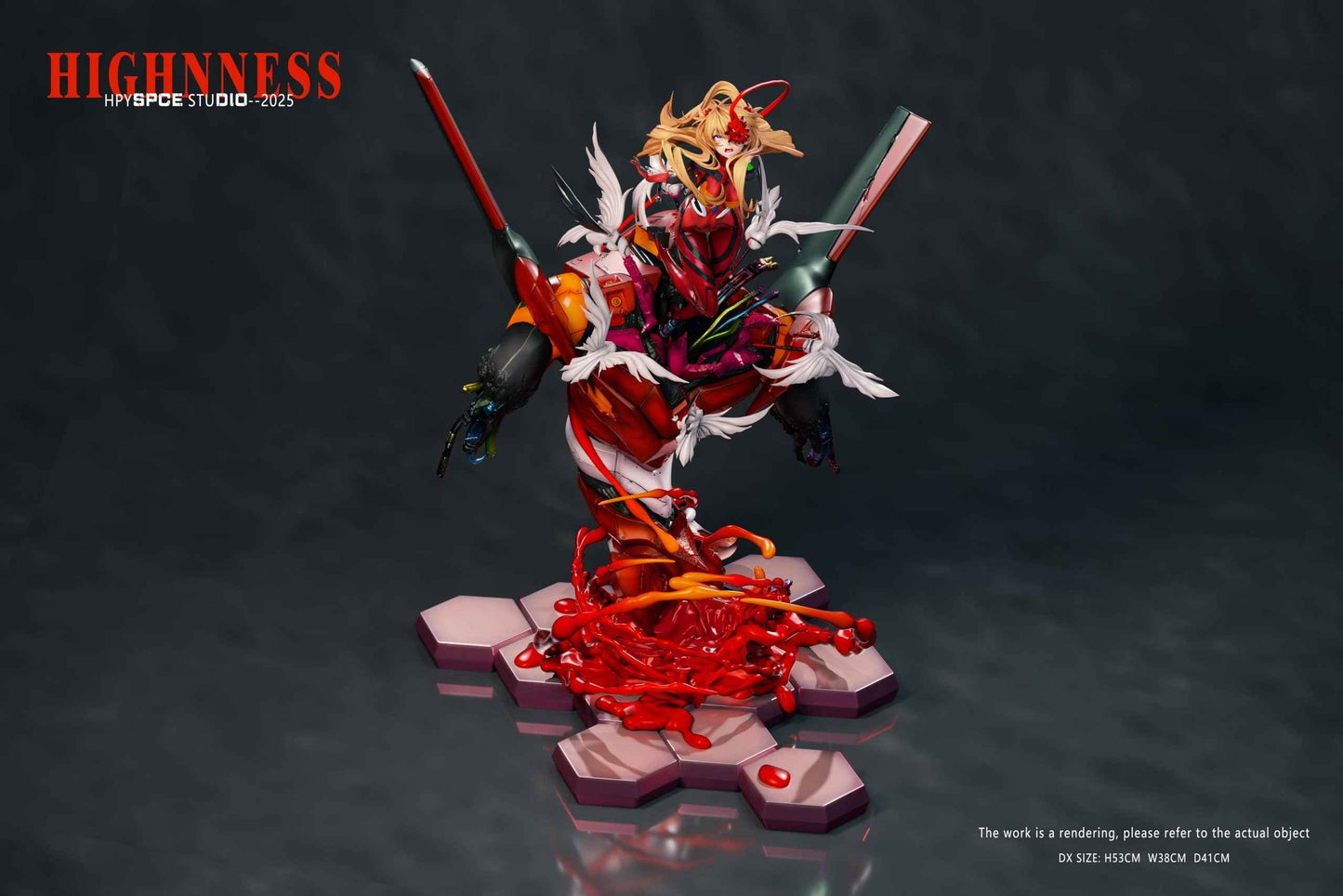 Neon Genesis Evangelion Hyperspace Studio Soryu Asuka Langley Resin Statue