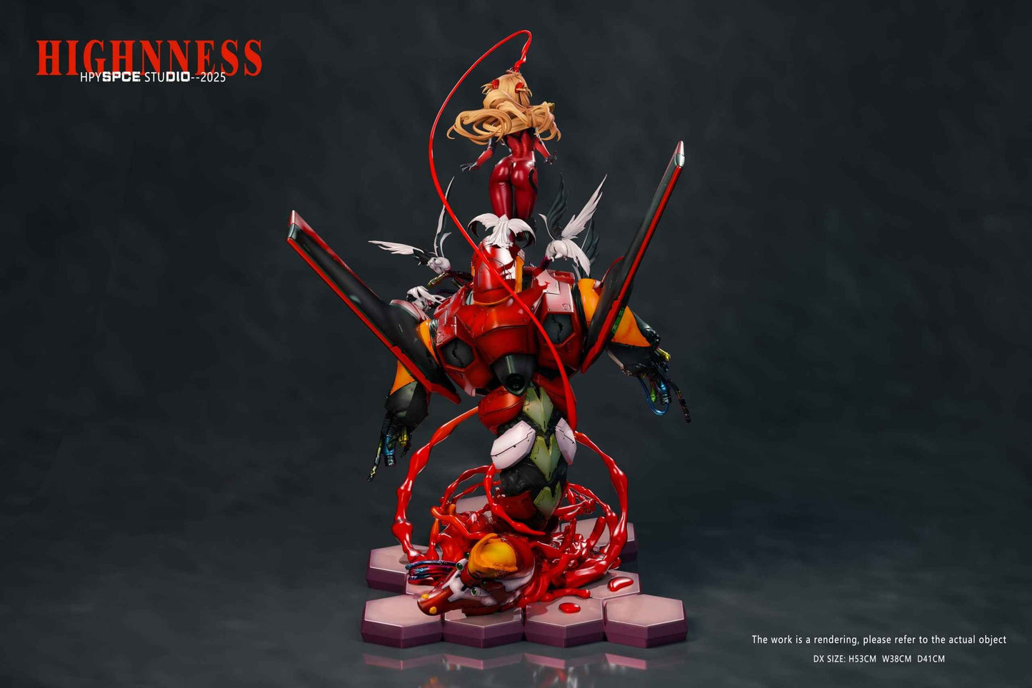 Neon Genesis Evangelion Hyperspace Studio Soryu Asuka Langley Resin Statue