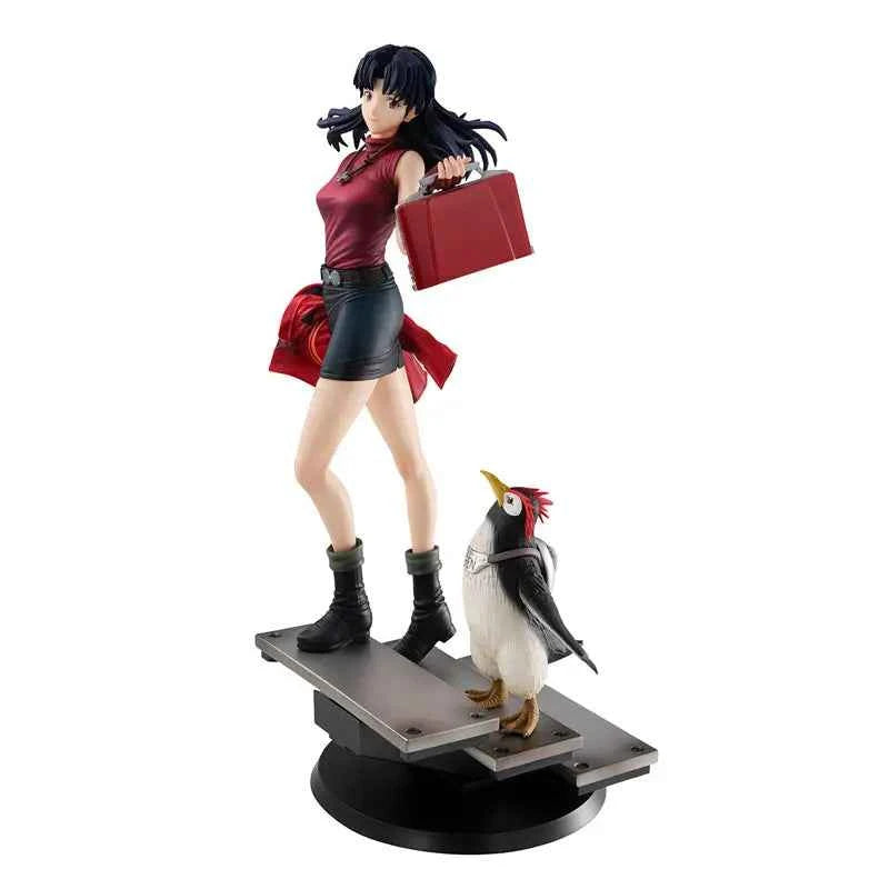 Neon Genesis Evangelion MegaHouse GALS Series Rebuild of Evangelion Misato Katsuragi & Penpen Licensed PVC Figure